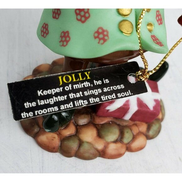 VTG Jolly Elf Figure Laughing Elves Collection Christmas Troll Star Candy Cane - Picture 5 of 8